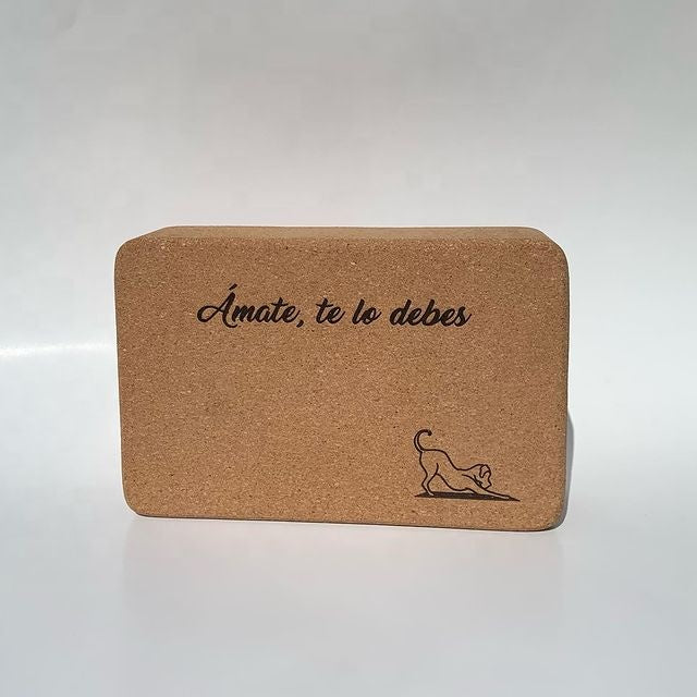 Eco Friendly Personalised Fitness Exercise Cheap Cork Yoga Block Set
