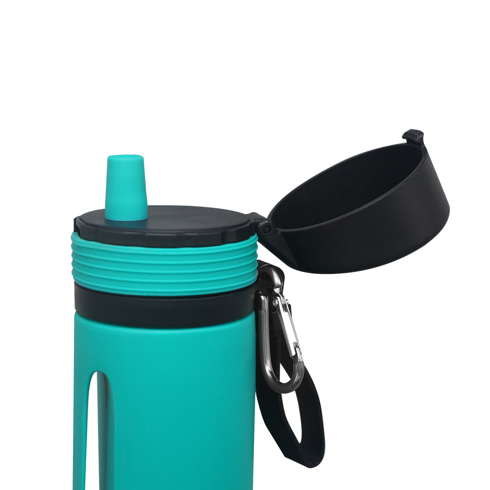 Eco-Friendly 580mL Silicone Sports Drink Collapsible Foldable Water Bottle